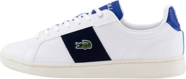 Lacoste Witte Leren Sneakers White Heren
