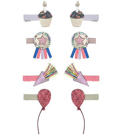 Mimi & Lula Haarspange - 8er-Pack - 3 cm - Birthday Theme Party