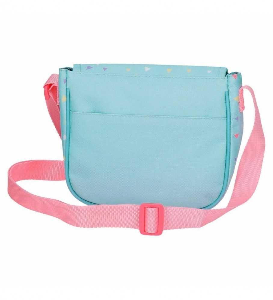 Bolsa de ombro Roll Road Music com aba azul