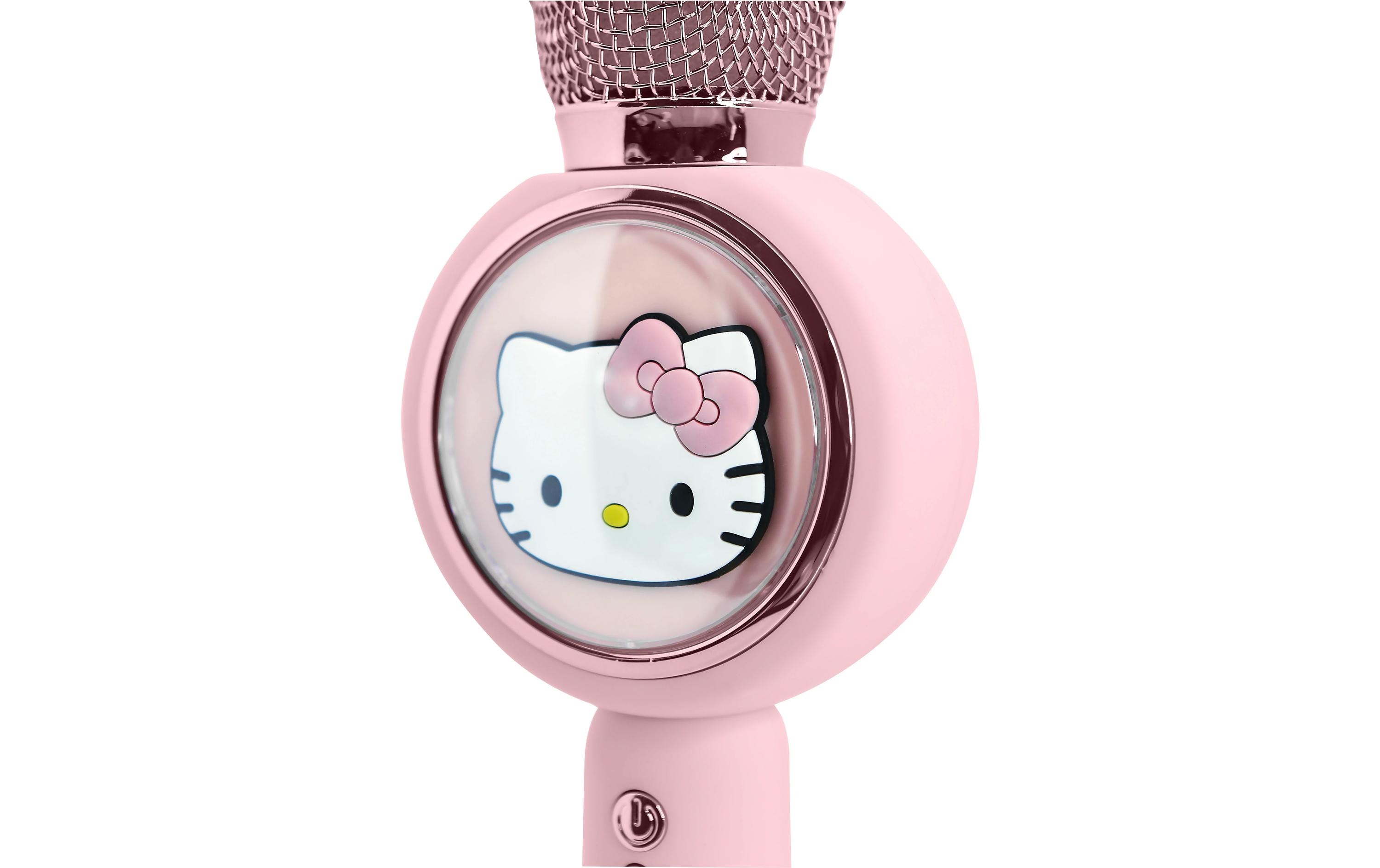 Mikrofon Hello Kitty PopSing Karaoke RosaKaraoke-Mikrofon im Hello Kitty-Design mit eingebautem Lautsprecher