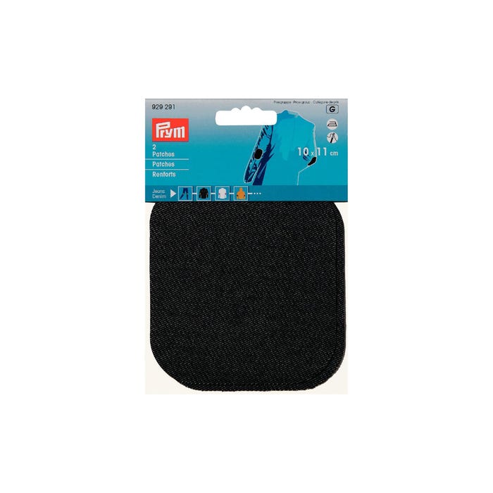 Prym-2 stuks elleboog- en knielapjes jeans 10 x 11 cm