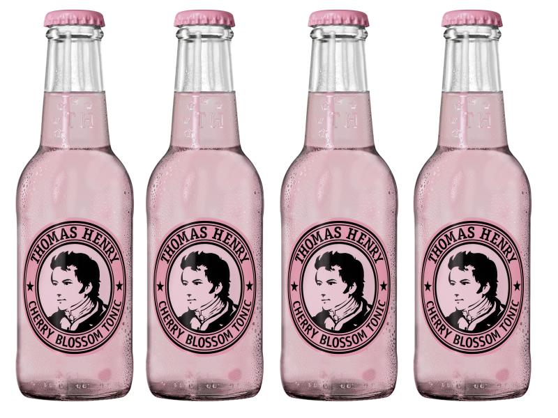 Thomas Henry Soft-Drinks Cherry Blossom Tonic 4 x 200 ml Blumig-fruchtiges Kirschblüten-Tonic