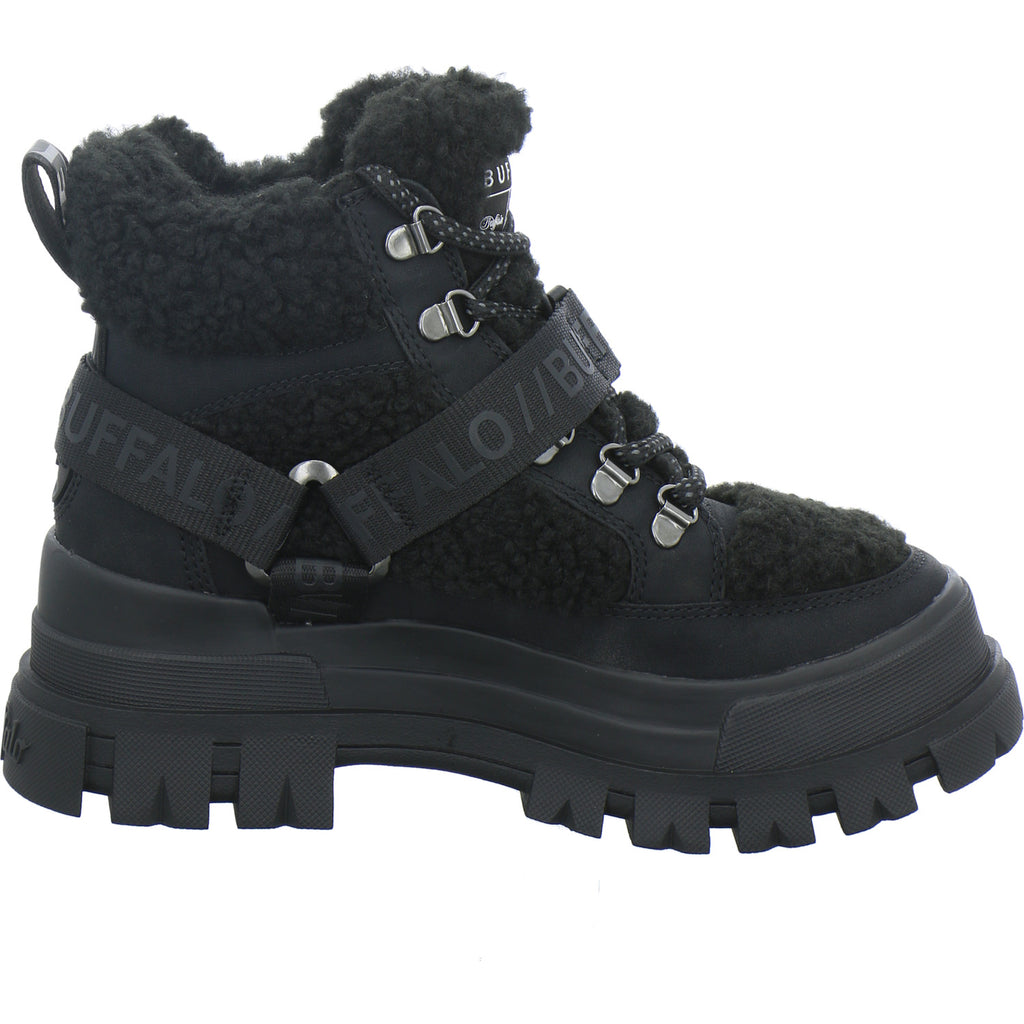 Buffalo Winterstiefel Damen Aspha Com Mid Warm Schwarz