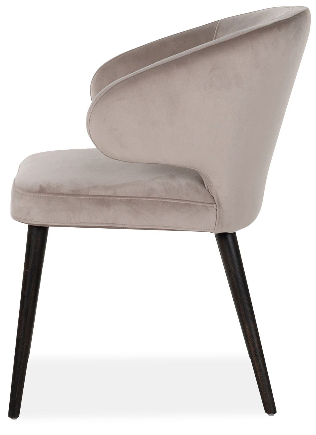 Eetkamerstoel 210466 Khaki Velvet Indigo B61.5 x D61.5 x H81 cm
