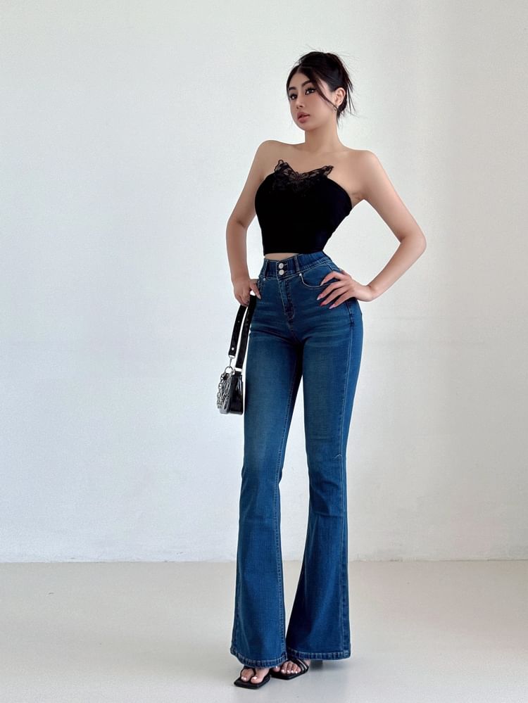 LIVIE - High Rise Flared Jeans (Diverse designs)
