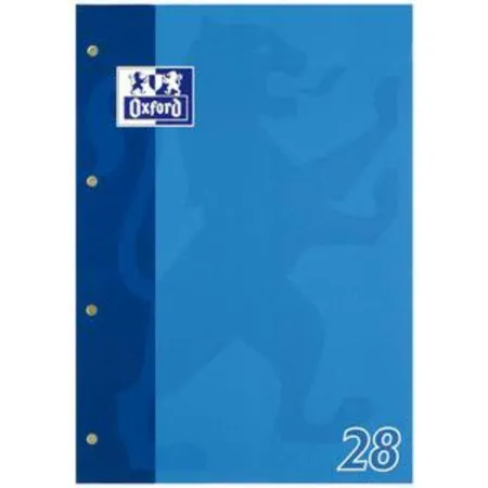 Oxford Schulblock,A4, 50 Blatt gelocht, Lineatur 28, SCRIBZEE®, Optik Paper®, sortiert