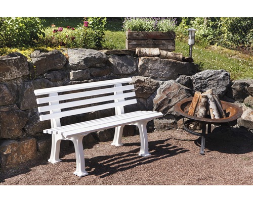 Blome Ibiza tuinbank, kunststof, 2-zits, wit