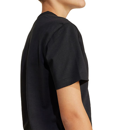 adidas Performance T-Shirt - J SL - Schwarz/Weiß