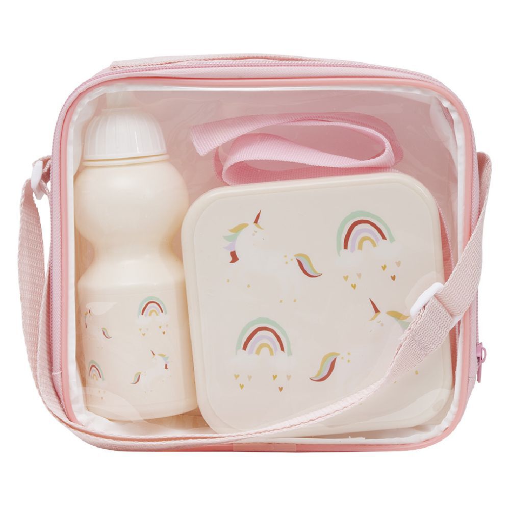 Set déjeuner Enfant lunchbox avec bouteille et sac de transport