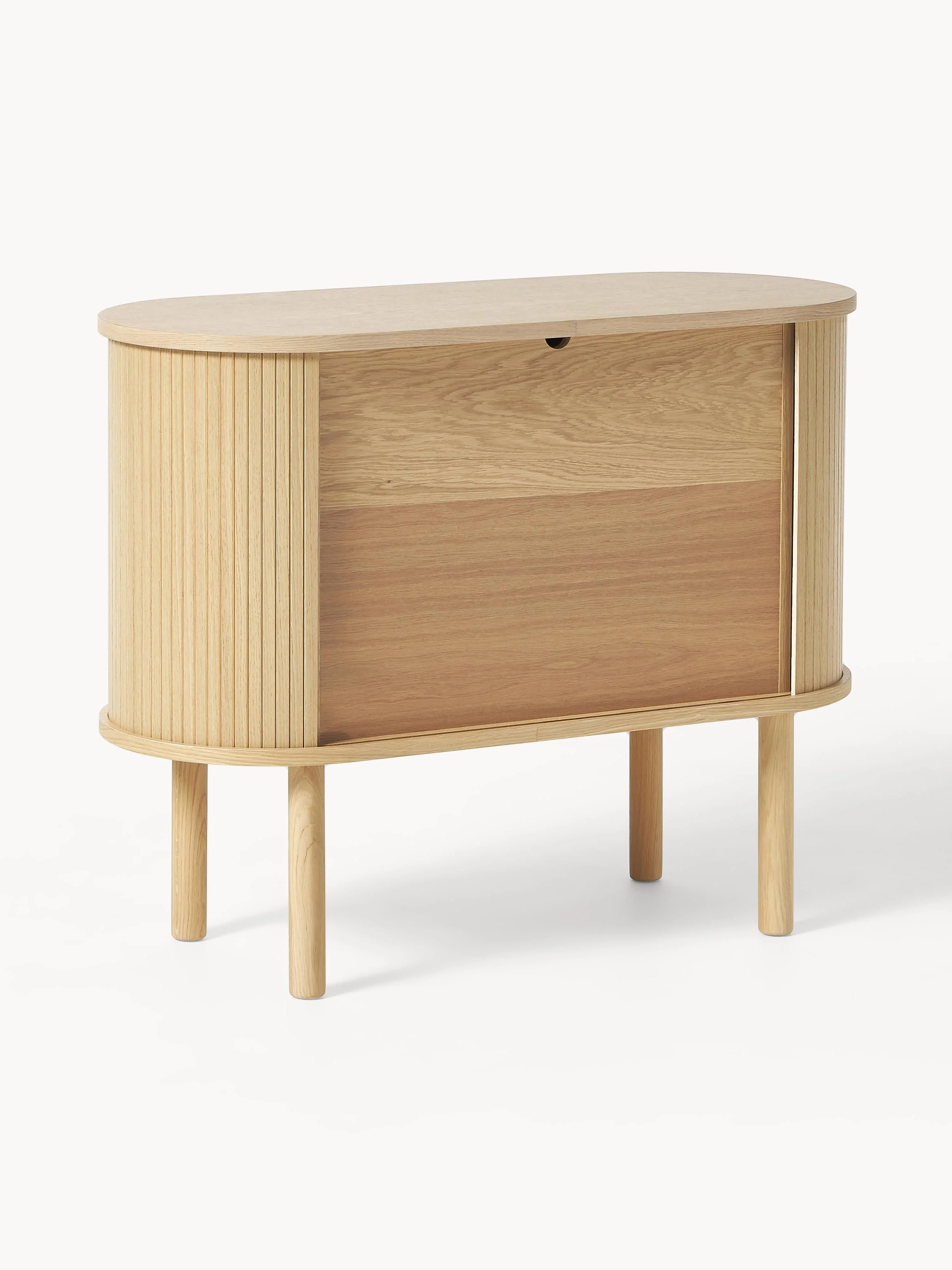 Kleine dressoir Calary met geribde voorzijde