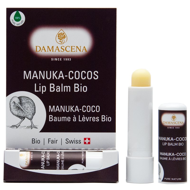 DAMASCENA Manuka-Cocos Lip Balm<br>4.5 g, Stick, Bio