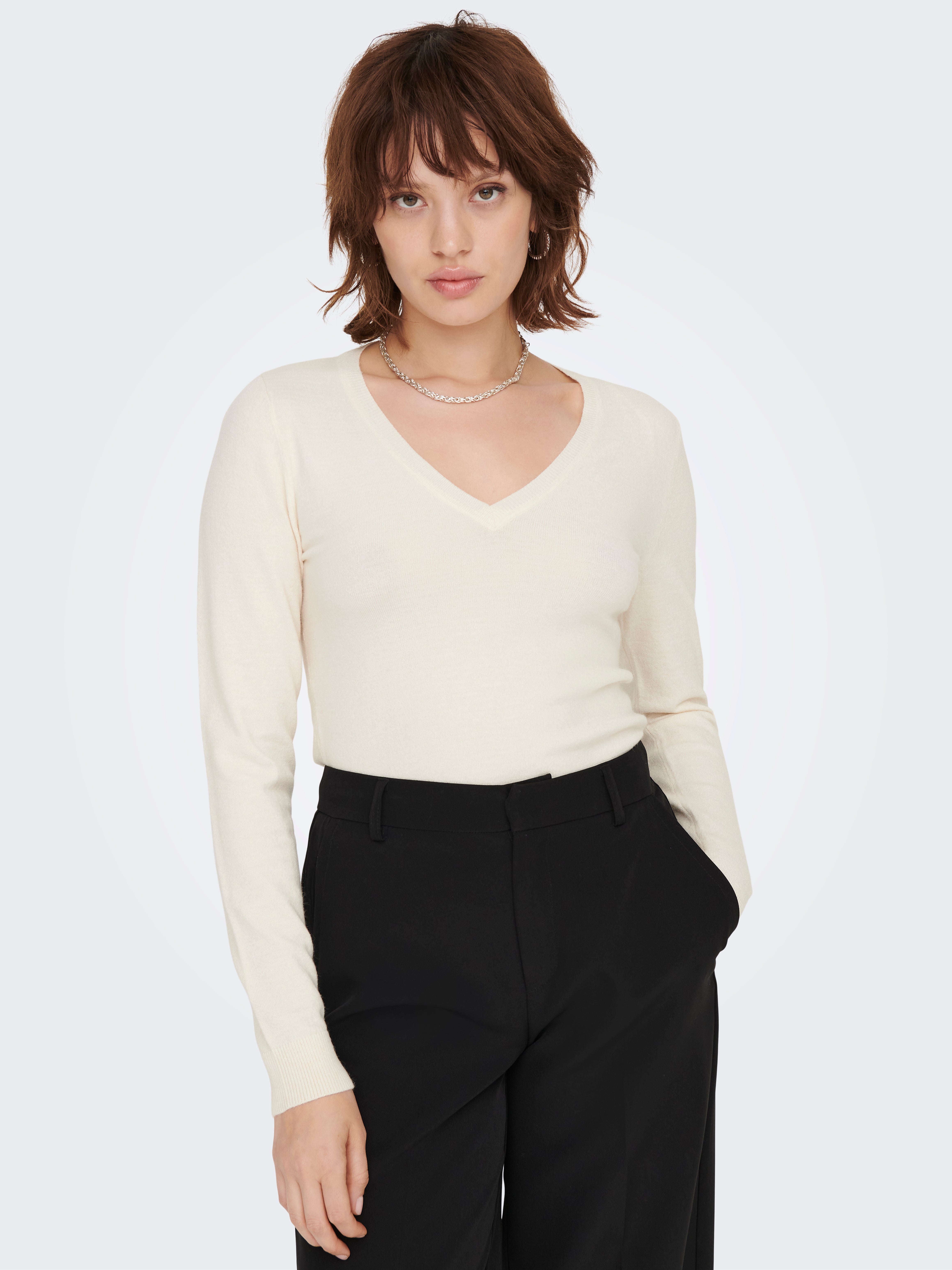 ONLLEYLA Strickpullover Whitecap Gray