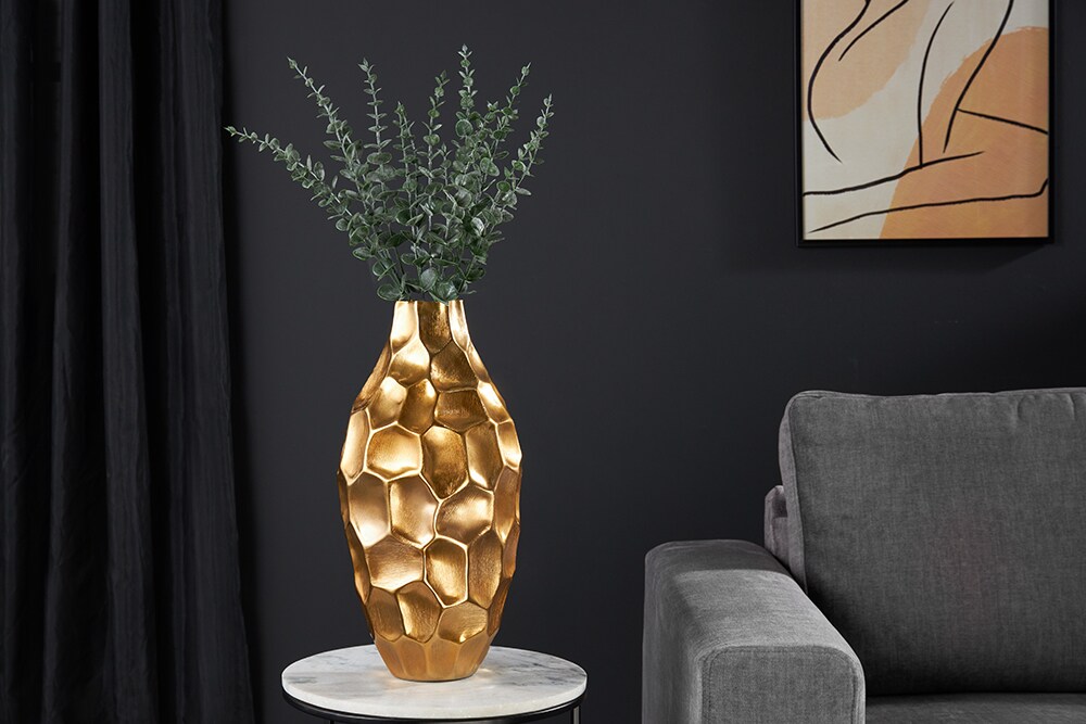 riess-ambiente Vase ORGANIC ORIENT - 45cm gold Hammerschlag Design