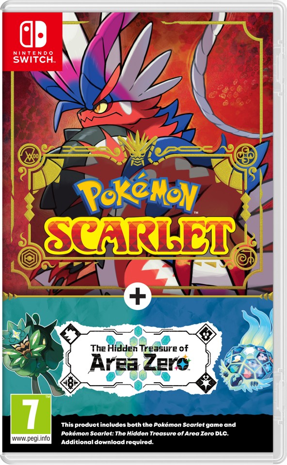 Pokemon Scarlet + The Hidden Treasure of Area Zero- Nintendo Switch