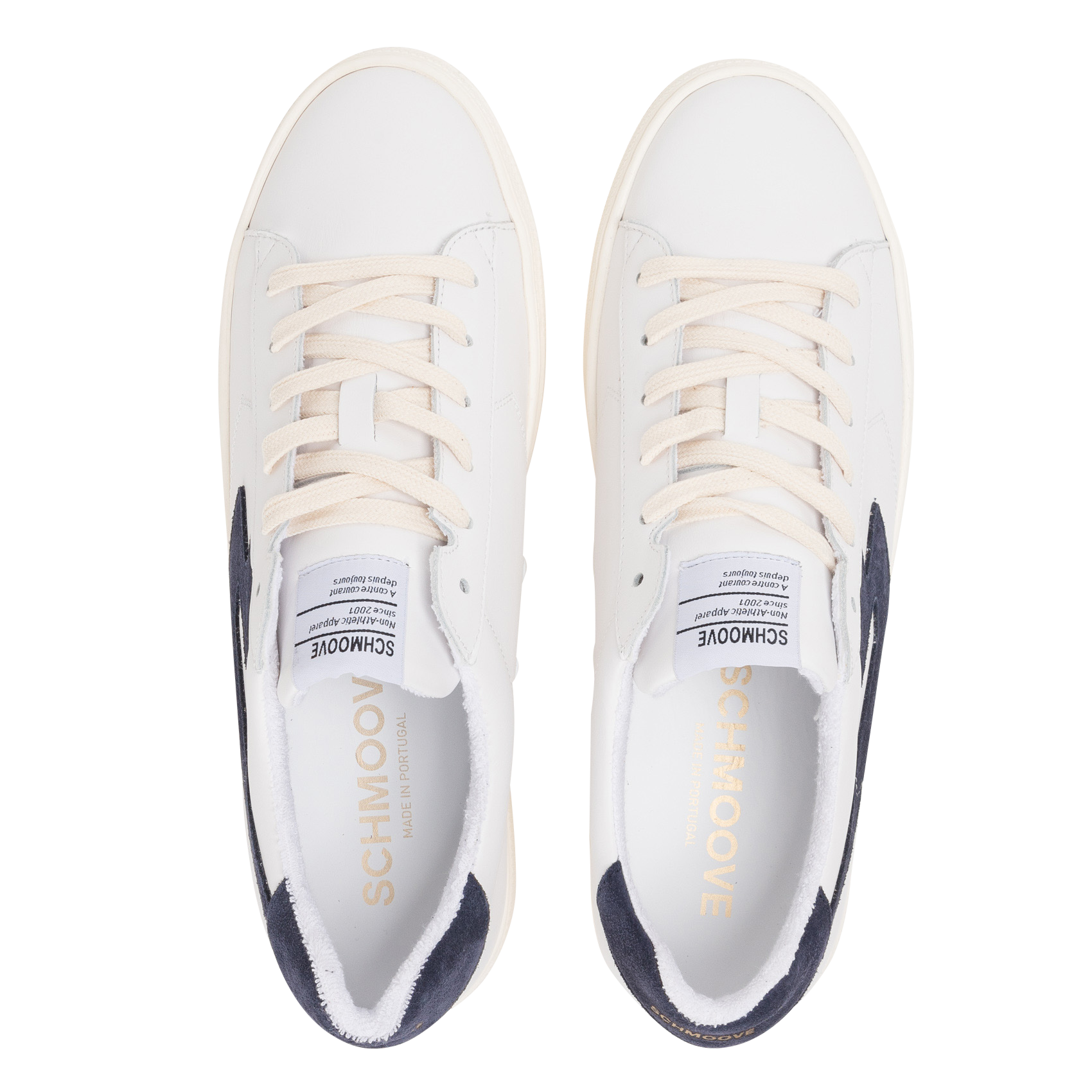 SPARK SIGNATURE - Baskets basses en cuir| Blanc