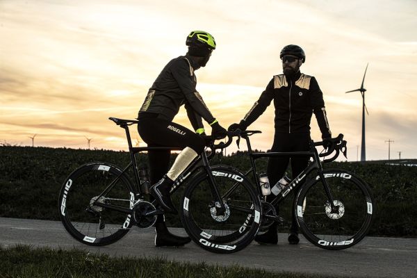 Rogelli Hi-Vis Vinterjakke, Black/Reflection