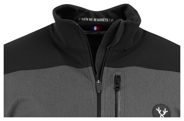 Veste Hiver LeBram Telegraphe Noir Coupe Ajustée