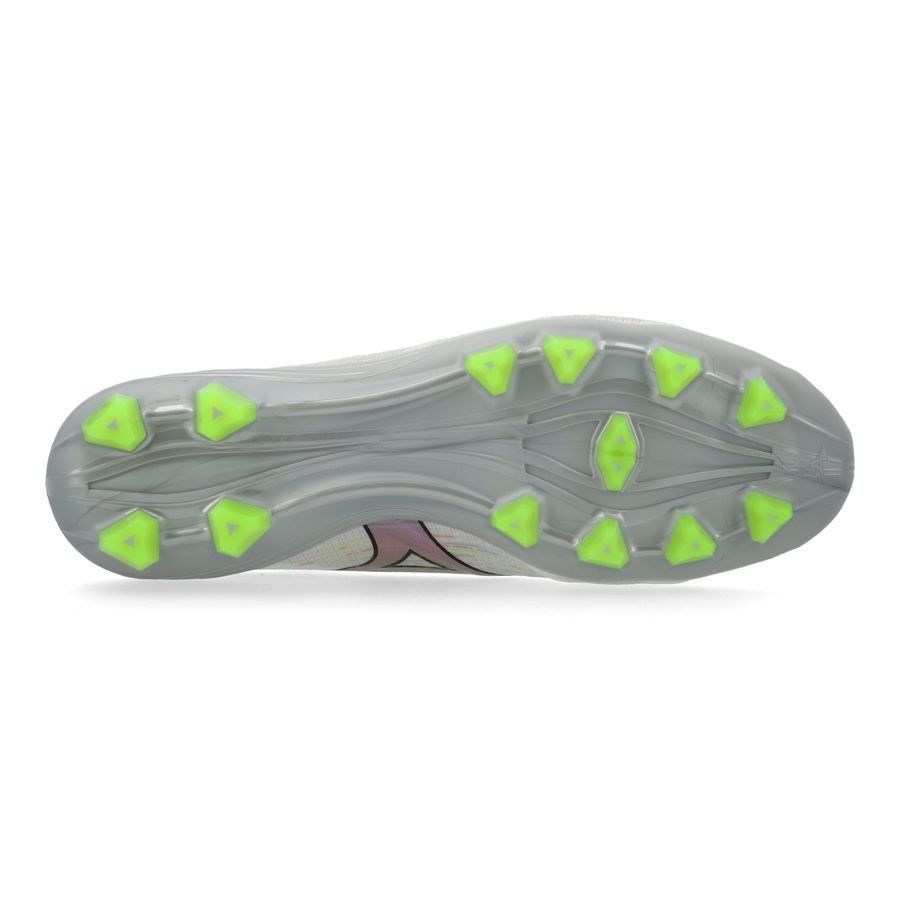 Mizuno Alpha II Pro FG/AG - Blanc/Silver Iridescent/Noir