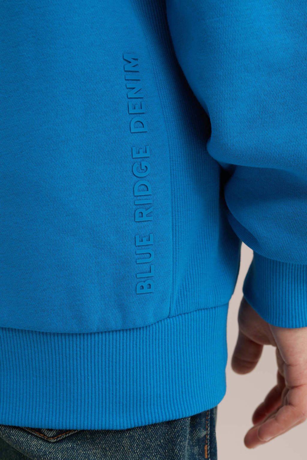 WE Fashion sweater helderblauw