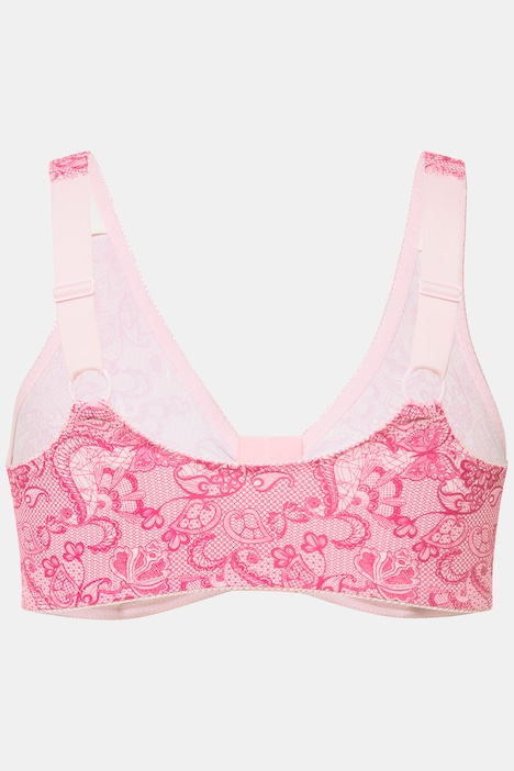 Bustier, Spitzendruck, Vorderverschluss, Mikrofaser