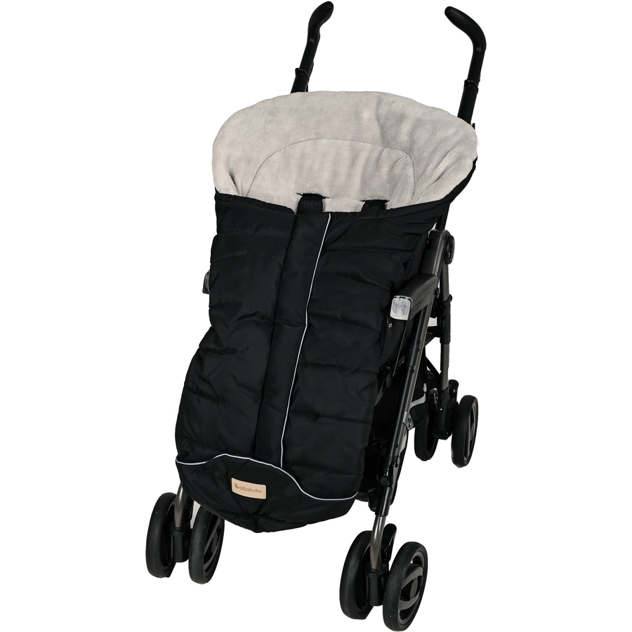 Altabebe Winterfußsack KlimaGuard für Kinderwagen und Buggy Schwarz Hellgrau