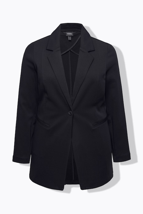 Blazer, Punto di Roma, A-Linie, Reverskragen, Stretch