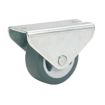 Bokwiel TPE met plaatbevestiging 50mm tot 55kg