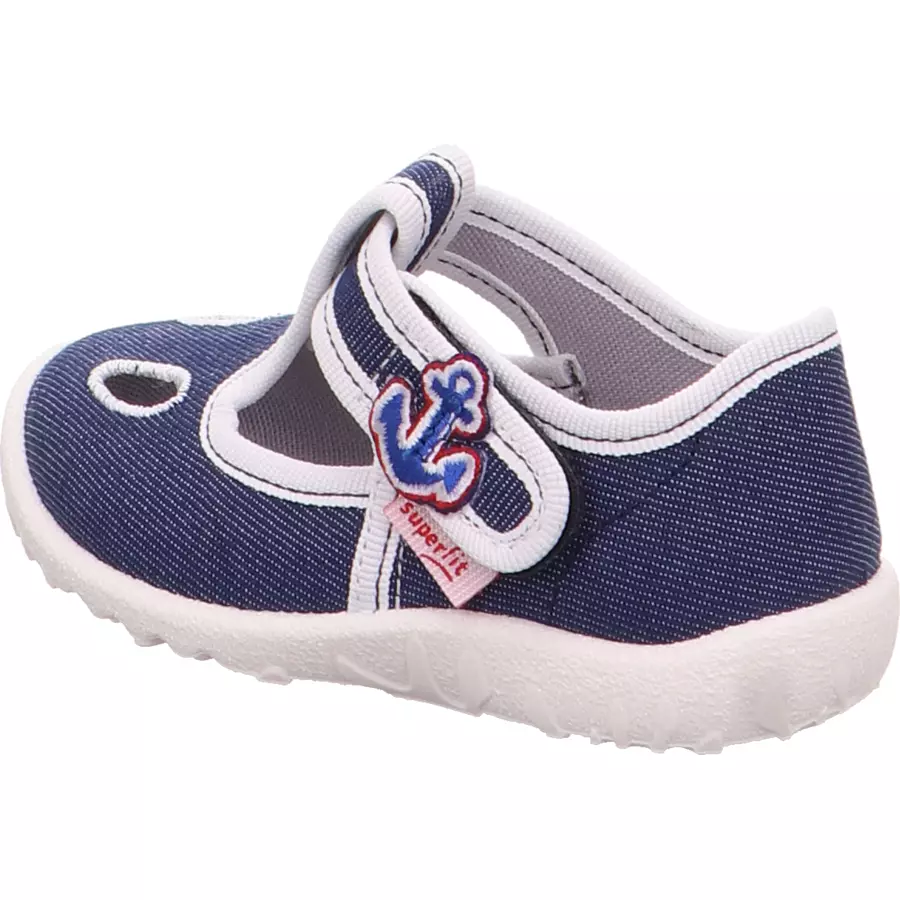 superfit Boys Hausschuh Spotty blau anker