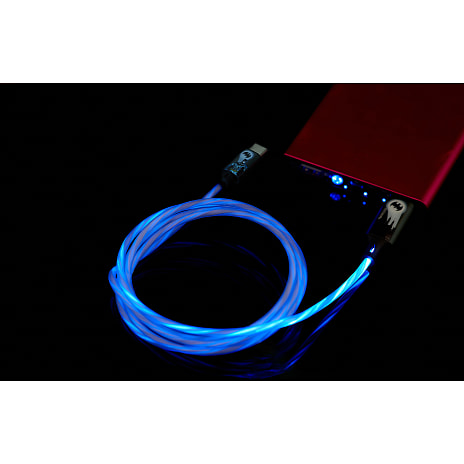 LED ladekabel m. USB A-C stik - batman