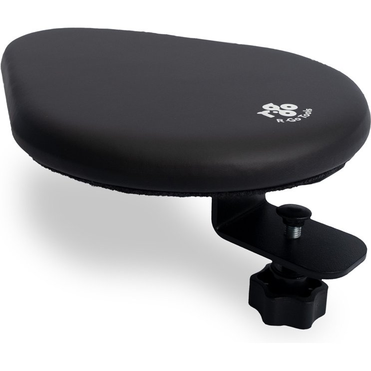 R-Go Tools Accoudoir R-Go split, accoudoir ergonomique en deux parties, réglable, symétrique, avec mousse souple, noir
