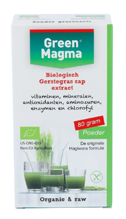Green Magma Biologische Gerstegras-sap Extract Poeder 80GR