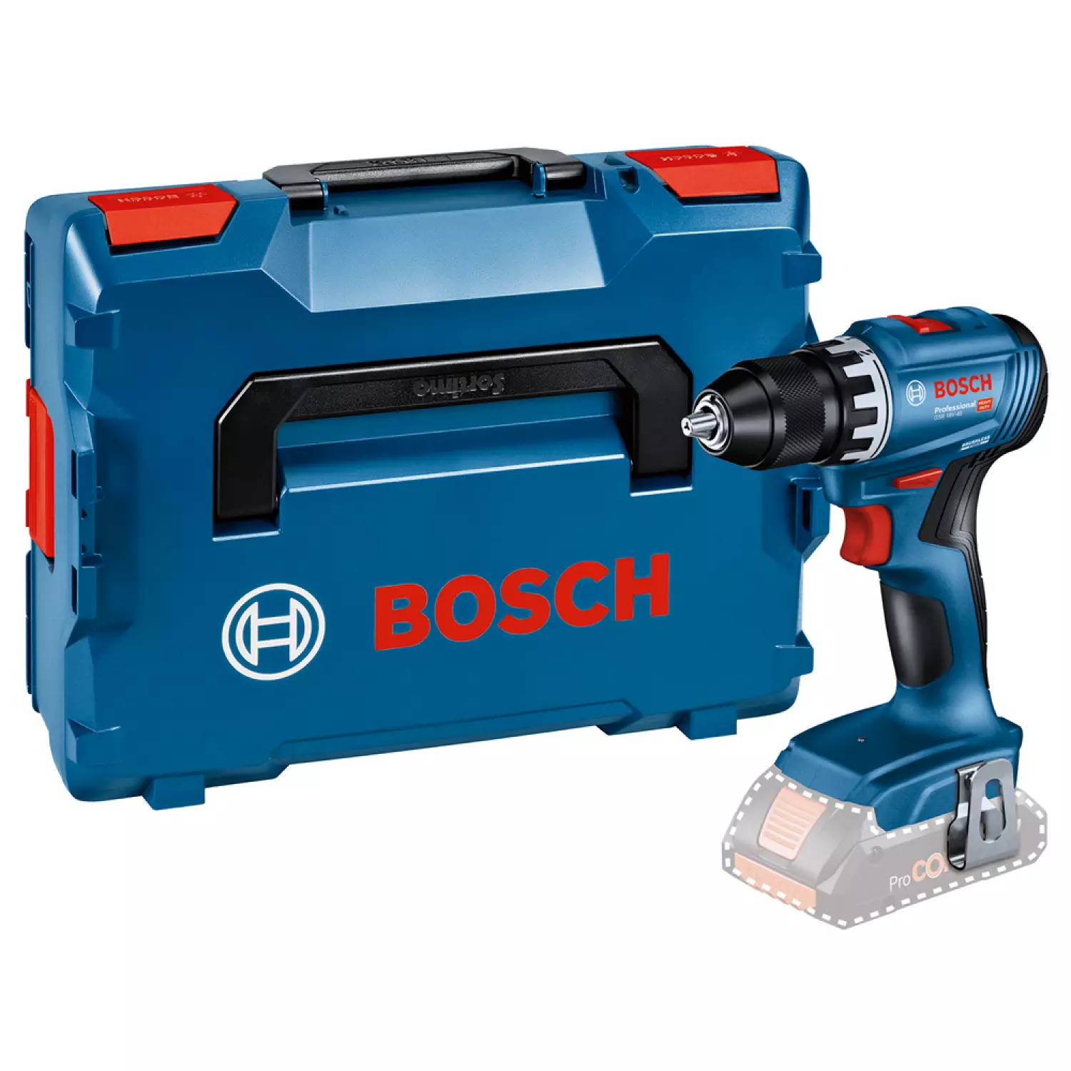 Bosch GSR 18V-45 18V Li-ion Accu schroefboormachine body   GRATIS L-case- 45 Nm