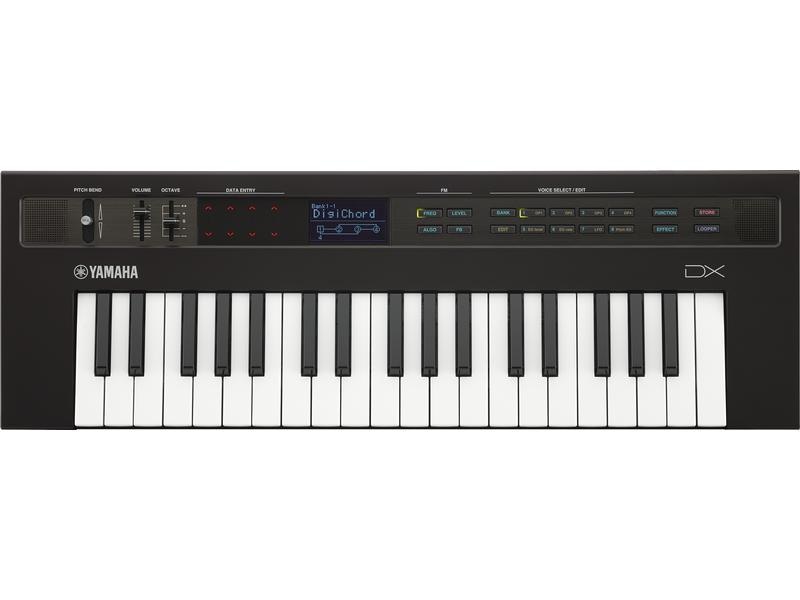 Yamaha Synthesizer Reface DX Portables Keyboard mit Mini-Tastatur, integrierten Lautsprechern und professionellen Anschlüssen