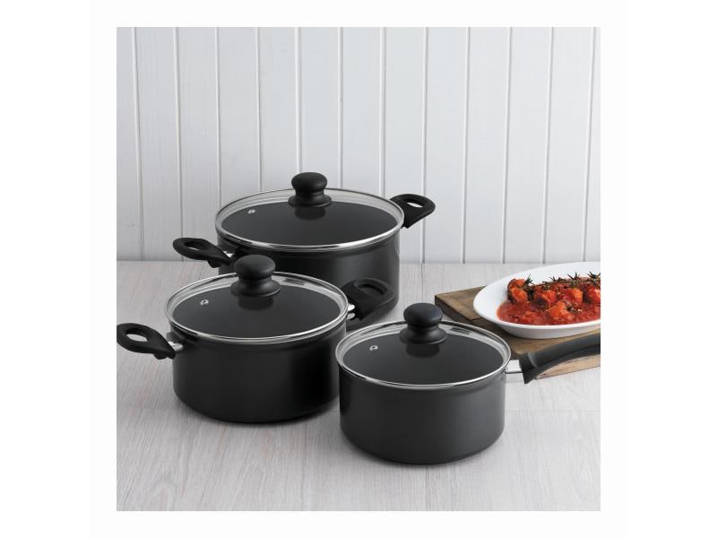 Kuhn Rikon Kochtopf-Set Easy Induction 3-teilig Kochgeschirr Set (1.5/3/5 Liter)
