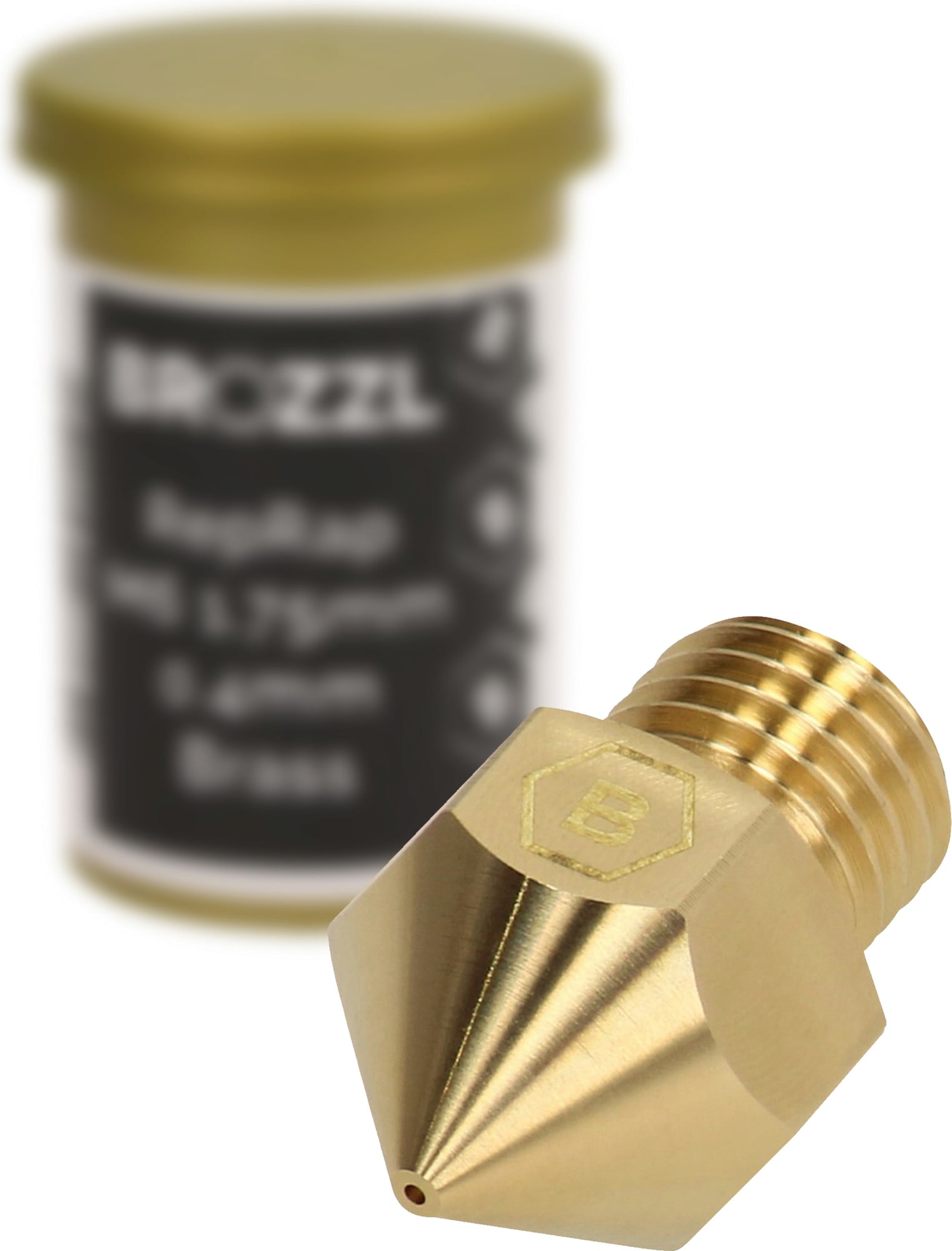 BROZZL  Düse Messing für CR-10S Pro, 0,2 mm    Die Allround Düse für den Creality CR-10S Pro in verschiedenen Durchmessern aus Messing