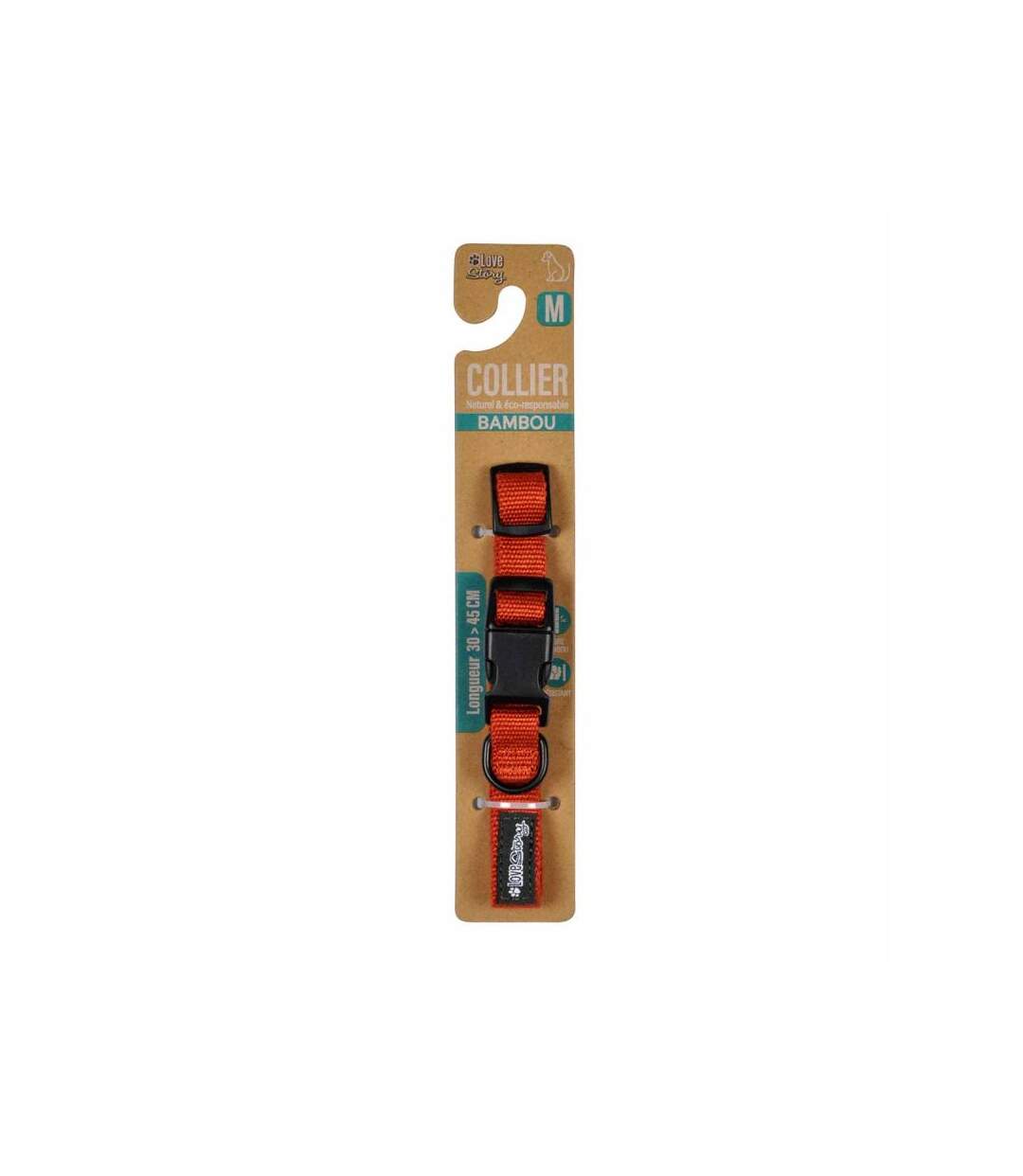 Paris Prix - Collier Pour Animaux réglable 45cm Terracotta