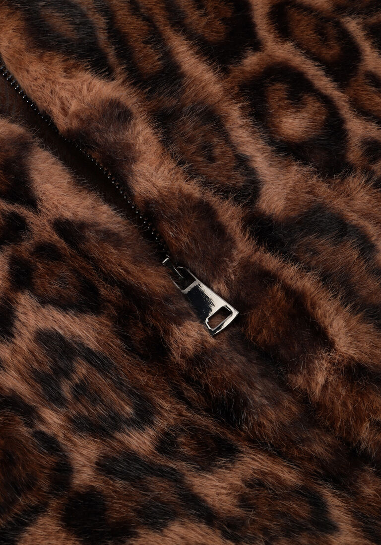 bruine alter ego faux fur jas ally