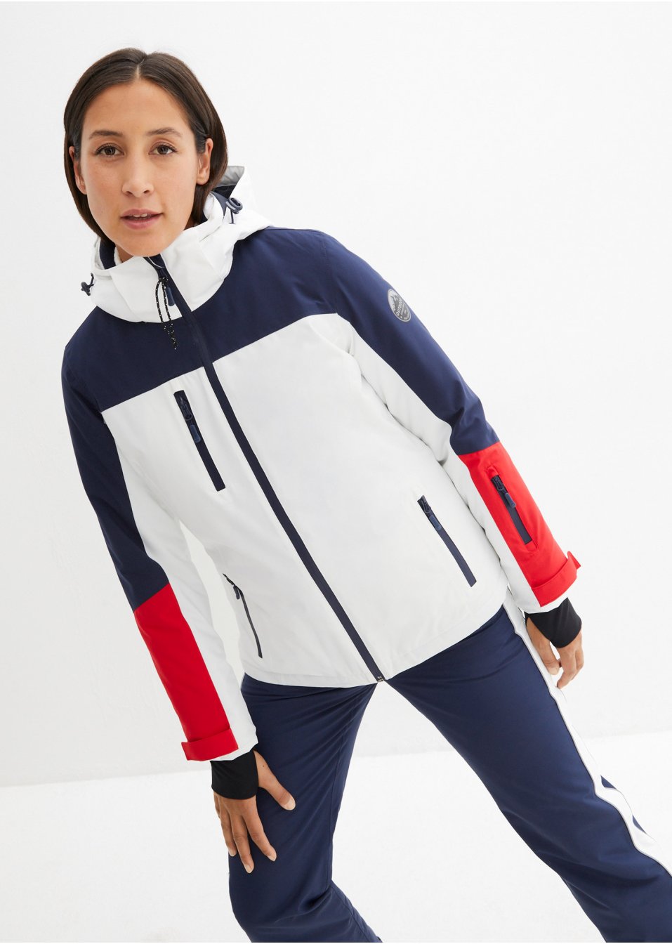 Veste de ski fonctionnelle avec fentes d'aération, étanche