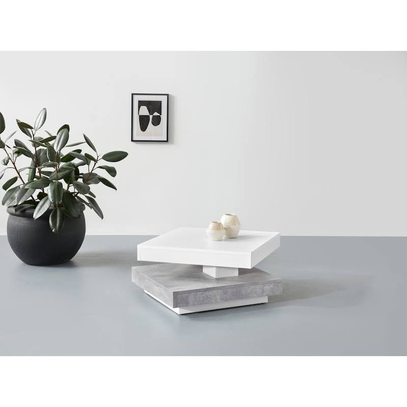 hela Couchtisch weiß Betonoptik