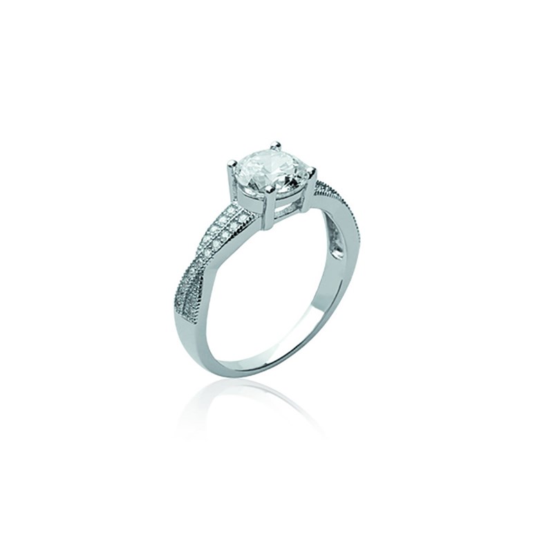 Bague Femme - Argent 925 - Oxyde de zirconium