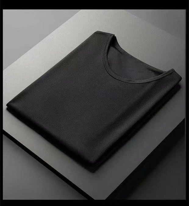 Acrius - T-shirt met korte mouwen en ronde hals, effen