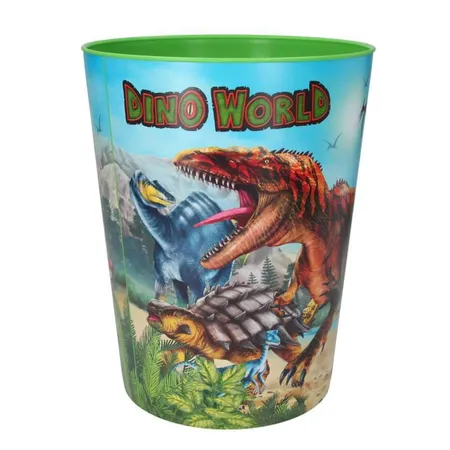 Depesche Dino World Papierkorb, 1 Stück, 2-fach sortiert