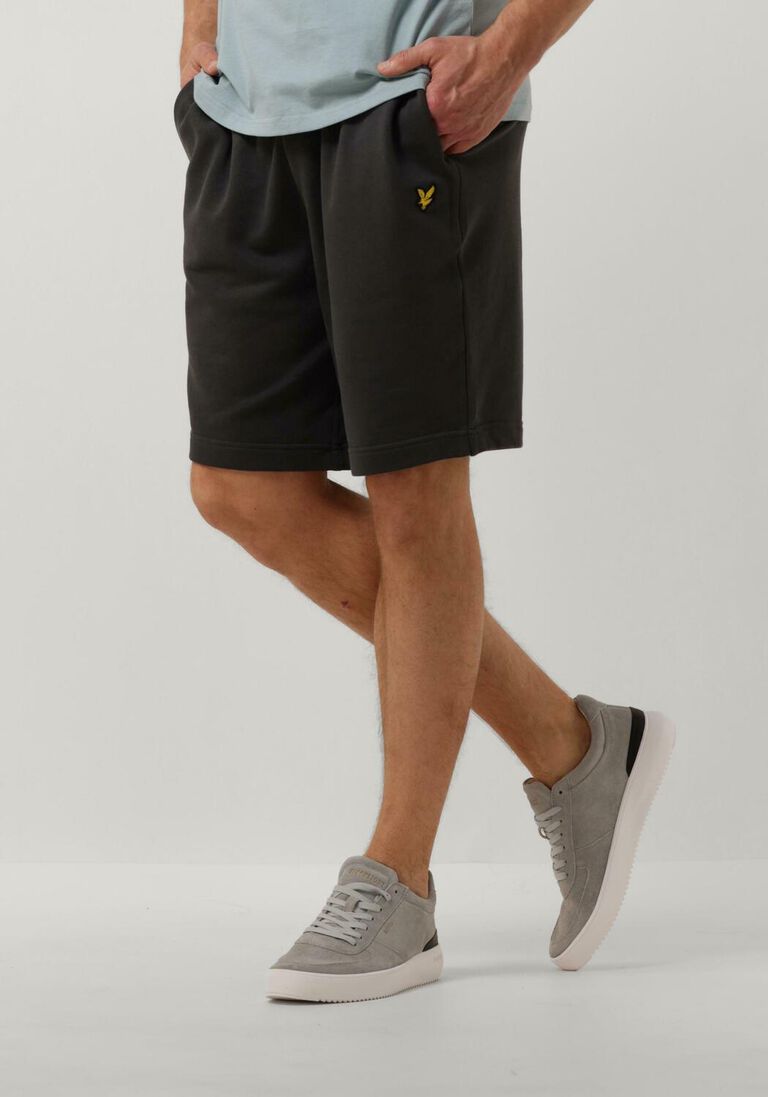 LYLE & SCOTT donkergrijze lyle & scott korte broek sweat shorts