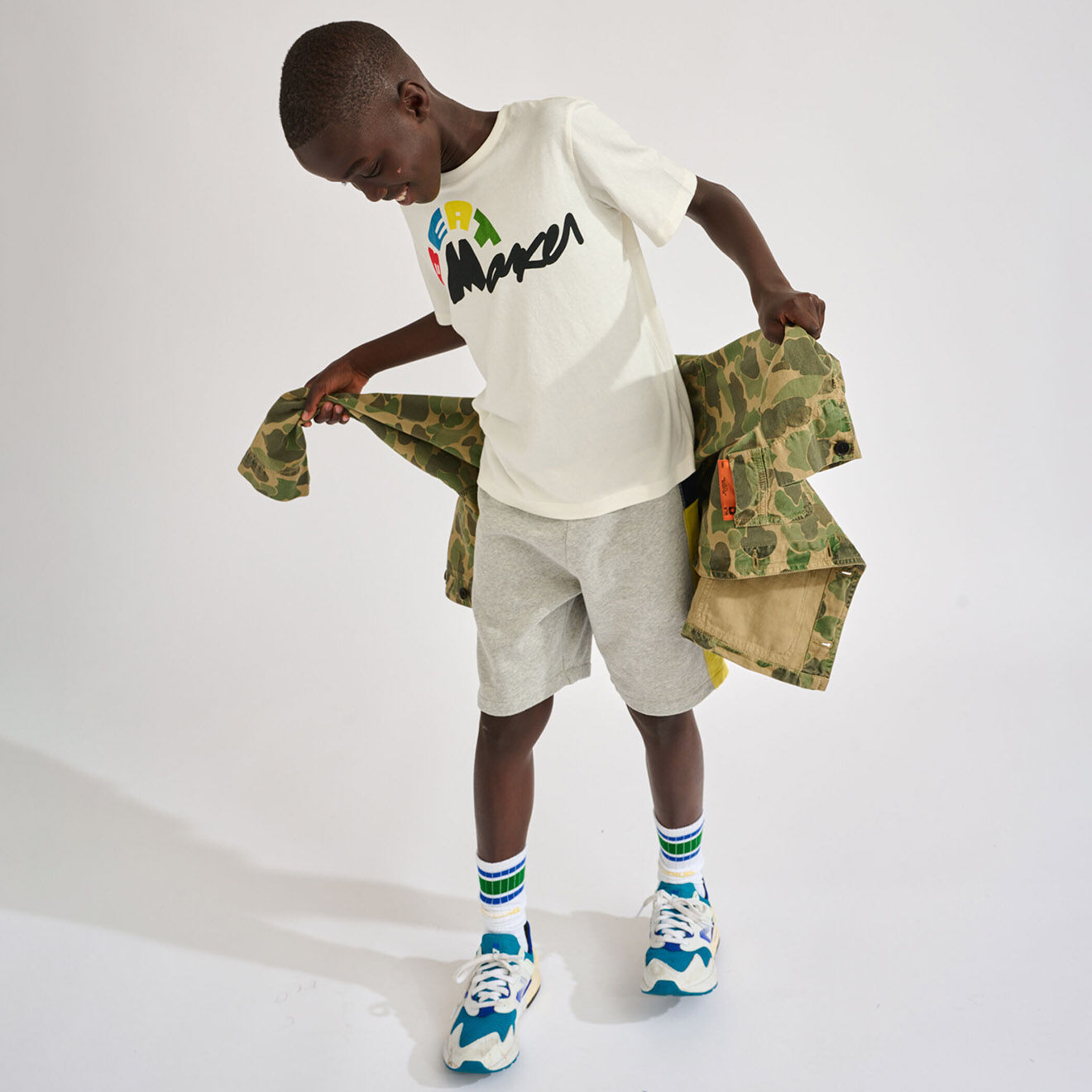 Bellerose T-Shirt Kenny imprimé blanc