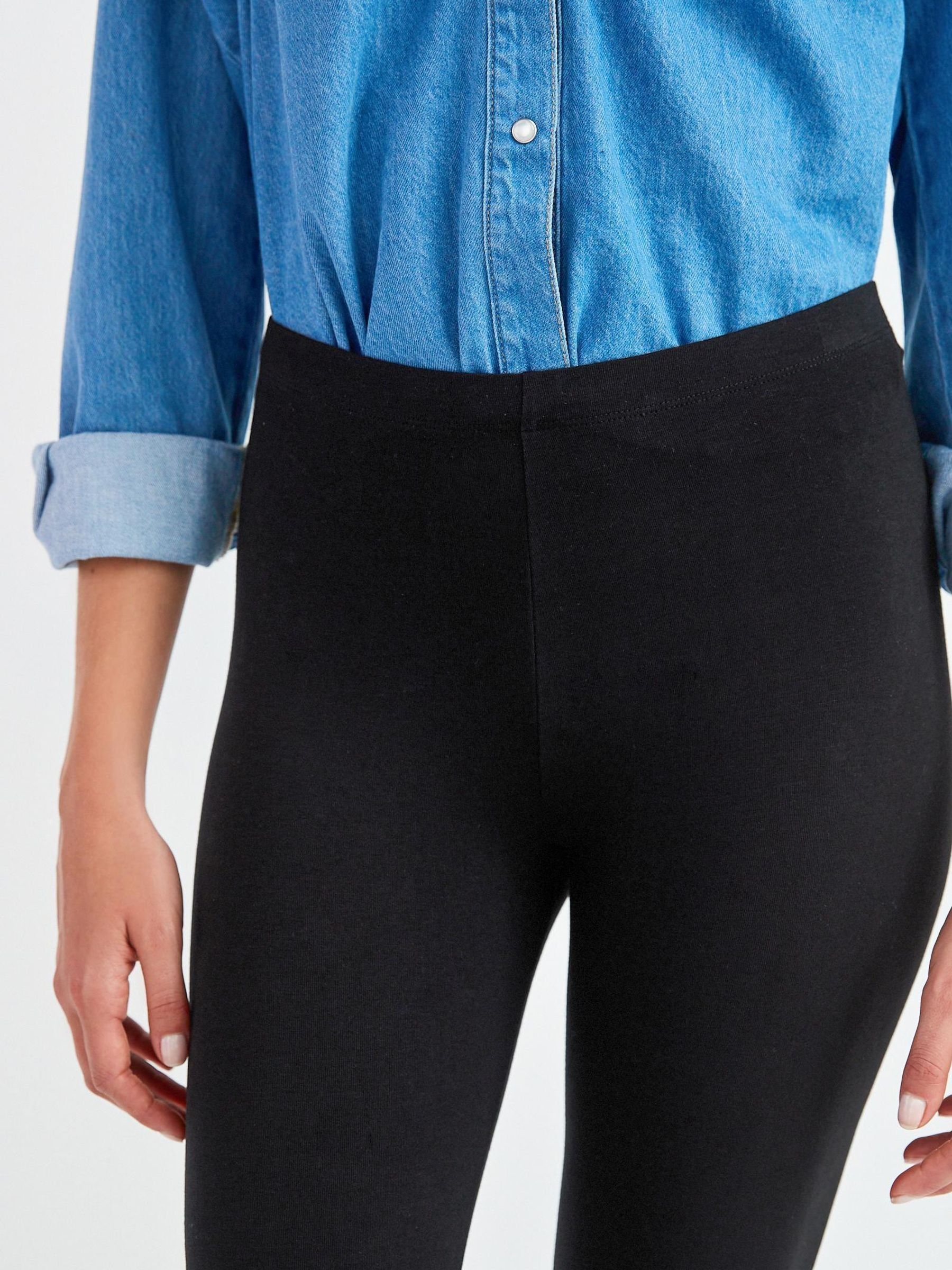 Zwart - Half-lange leggings