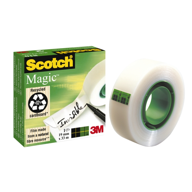 Onzichtbaar plakband Scotch Magic 810 19mmx33m