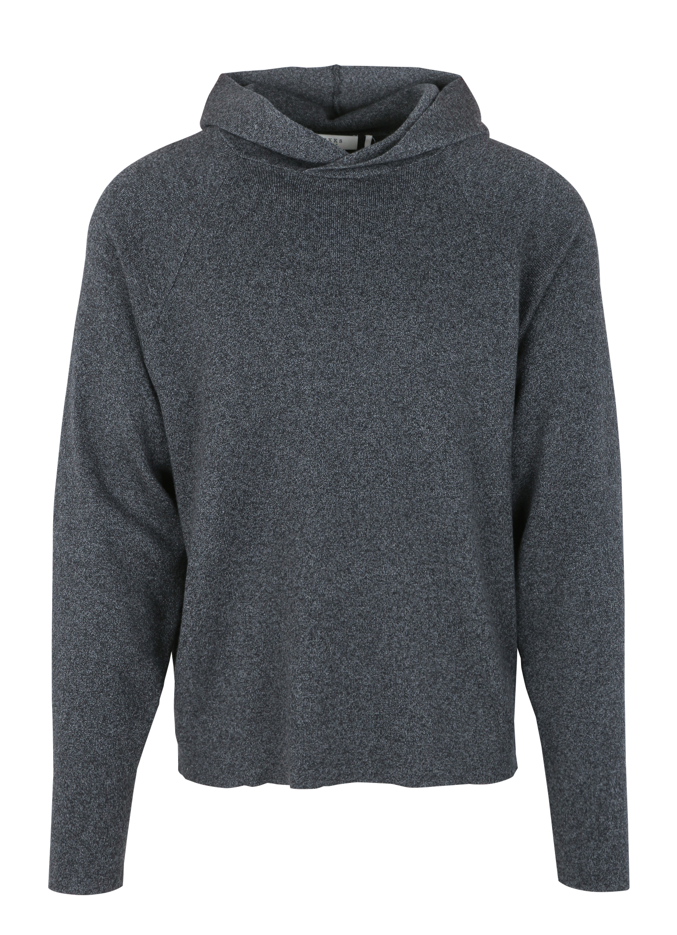 Pull à capuche en coton mélangé| Gris