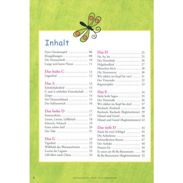 Hage Musikverlag Lillis Glockenspiel-Schule