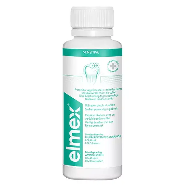 Solução dental Elmex Sensitive sem álcool, 100ml
