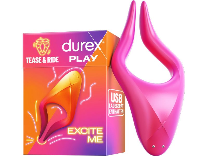 Durex Vibrator Ride & Tease Rosa Sextoy für Frauen, Männer und Paare